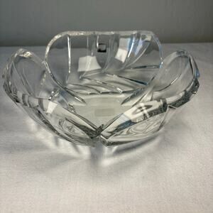Waterford Marquis Palma Crystal Bowl 10.25” Signed Hand Cut Germany Vintage